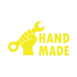 Hand Made Anahtar El Yapımı Sticker17x17 Cm Sarı