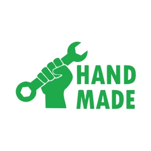 Hand Made Anahtar El Yapımı Sticker17x17 Cm Yeşil