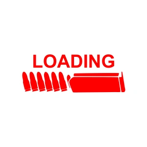 Şarj*r Yükleniyor Sticker17x17 Cm Kırmızı