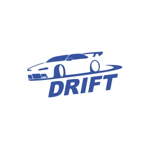 Drit Araba Sticker17x17 Cm Mavi