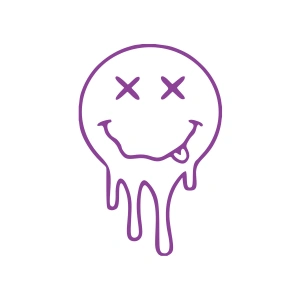 Akan Surat Sticker17x17 Cm Mor