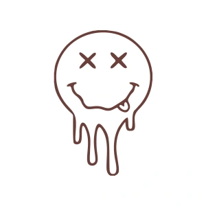 Akan Surat Sticker17x17 Cm Kahverengi