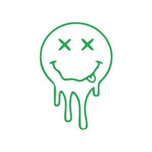 Akan Surat Sticker17x17 Cm Yeşil