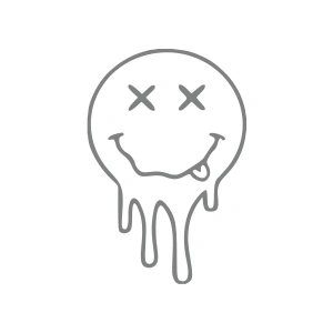 Akan Surat Sticker17x17 Cm Gri