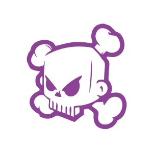 Kuru Kafa Sticker 17x17 Cm Mor