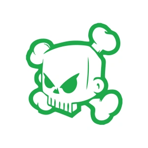 Kuru Kafa Sticker 17x17 Cm Yeşil