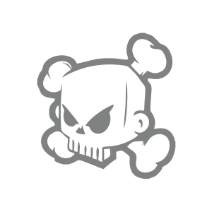 Kuru Kafa Sticker 17x17 Cm Gri