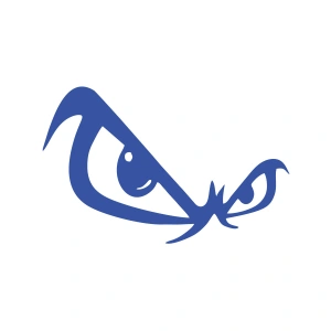 Gözler Sticker 17x17 Cm Mavi