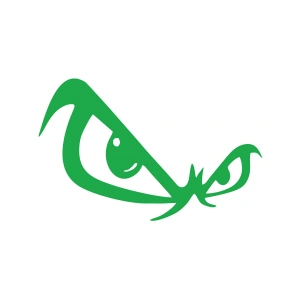 Gözler Sticker 17x17 Cm Yeşil