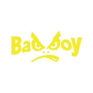 Badboy Kötü Çocuk Sticker17x17 Cm Sarı