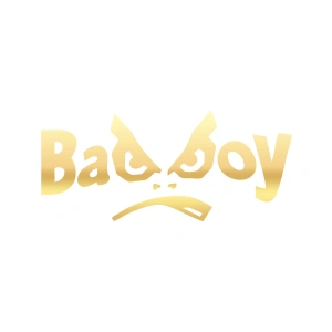 Badboy Kötü Çocuk Sticker17x17 Cm Gold
