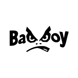 Badboy Kötü Çocuk Sticker17x17 Cm Siyah