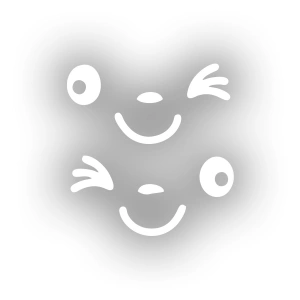 Göz Kırpan Ayna Sitcker 2 Adet17x17 Cm Beyaz