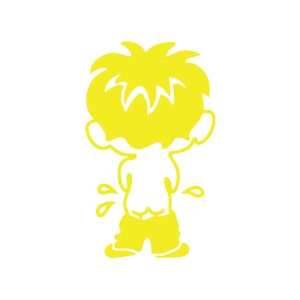 Cocuk Sticker17x17 Cm Sarı