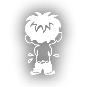 Cocuk Sticker17x17 Cm Beyaz