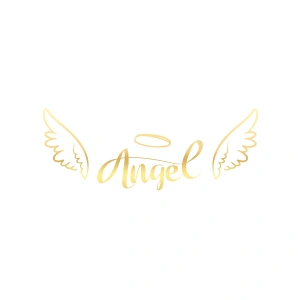 Angel Sticker 17x17 Cm Gold