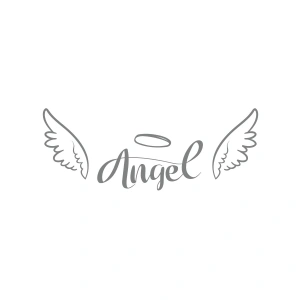Angel Sticker 17x17 Cm Gri