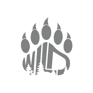 Wild Sticker 17x17 Cm Gri