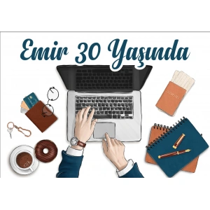 İş Hayatı Temalı Doğum Günü Afişi - 100x150 Cm