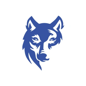 Kurt Sticker 17x17 Cm Mavi