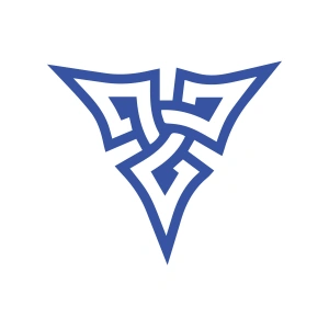 Nordik Güç Sembolü Sticker 17x17 Cm Mavi