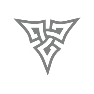 Nordik Güç Sembolü Sticker 17x17 Cm Gri