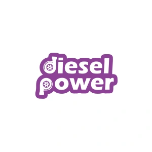Diesel Power Sticker 17x17 Cm Mor