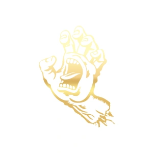 Korkunç El Sticker 17x17 Cm Gold