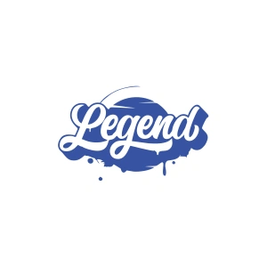 Legend Sticker 17x17 Cm Mavi