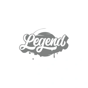 Legend Sticker 17x17 Cm Gri