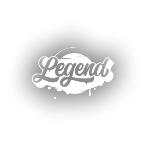 Legend Sticker 17x17 Cm Beyaz
