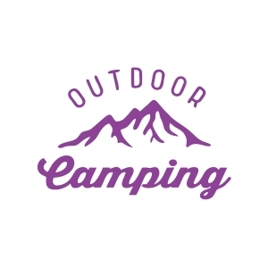 Outdoor Camping Sticker 17x17 Cm Mor