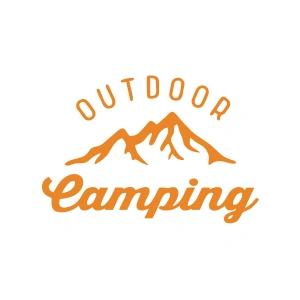 Outdoor Camping Sticker 17x17 Cm Turuncu