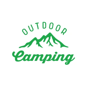 Outdoor Camping Sticker 17x17 Cm Yeşil