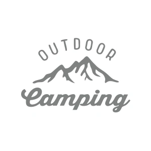 Outdoor Camping Sticker 17x17 Cm Gri