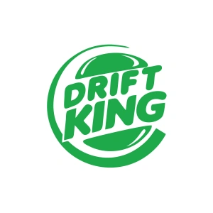 Drift King Sticker 17x17 Cm Yeşil