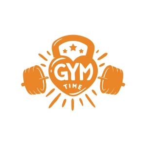 GYM Times Sticker 17x17 Cm Turuncu