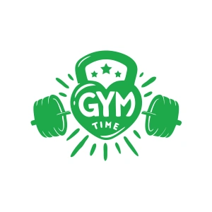 GYM Times Sticker 17x17 Cm Yeşil