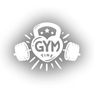 GYM Times Sticker 17x17 Cm Beyaz
