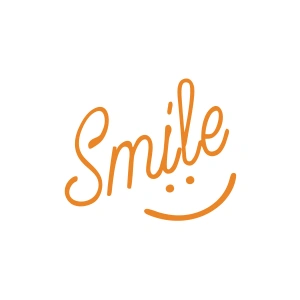 Smile Sticker  17x17 Cm Turuncu