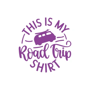This is my Road Trip Shirt Sticker 17x17 Cm Mor