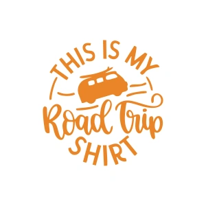 This is my Road Trip Shirt Sticker 17x17 Cm Turuncu