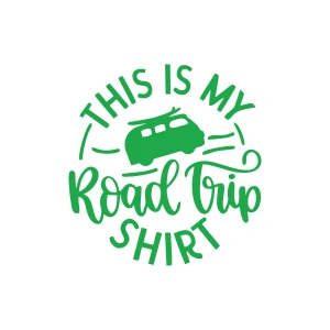 This is my Road Trip Shirt Sticker 17x17 Cm Yeşil