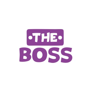 The Boss Sticker 17x17 Cm Mor
