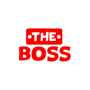 The Boss Sticker 17x17 Cm Kırmızı
