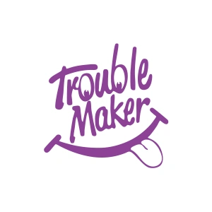 Trouble Maker Sticker 17x17 Cm Mor
