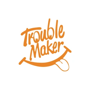 Trouble Maker Sticker 17x17 Cm Turuncu