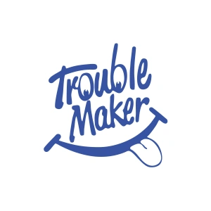 Trouble Maker Sticker 17x17 Cm Mavi