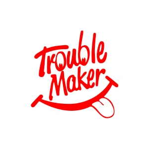 Trouble Maker Sticker 17x17 Cm Kırmızı