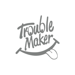 Trouble Maker Sticker 17x17 Cm Gri